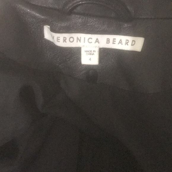 Authentic Veronica Beard Dickey Leather Blazer Jacket EUC - Picture 6 of 7